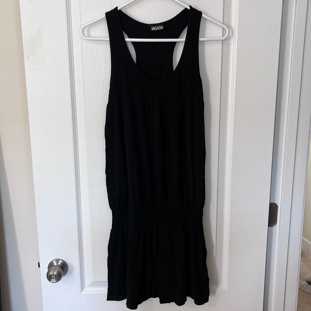Ingear Black Mini Dress Sleeveless Racerback